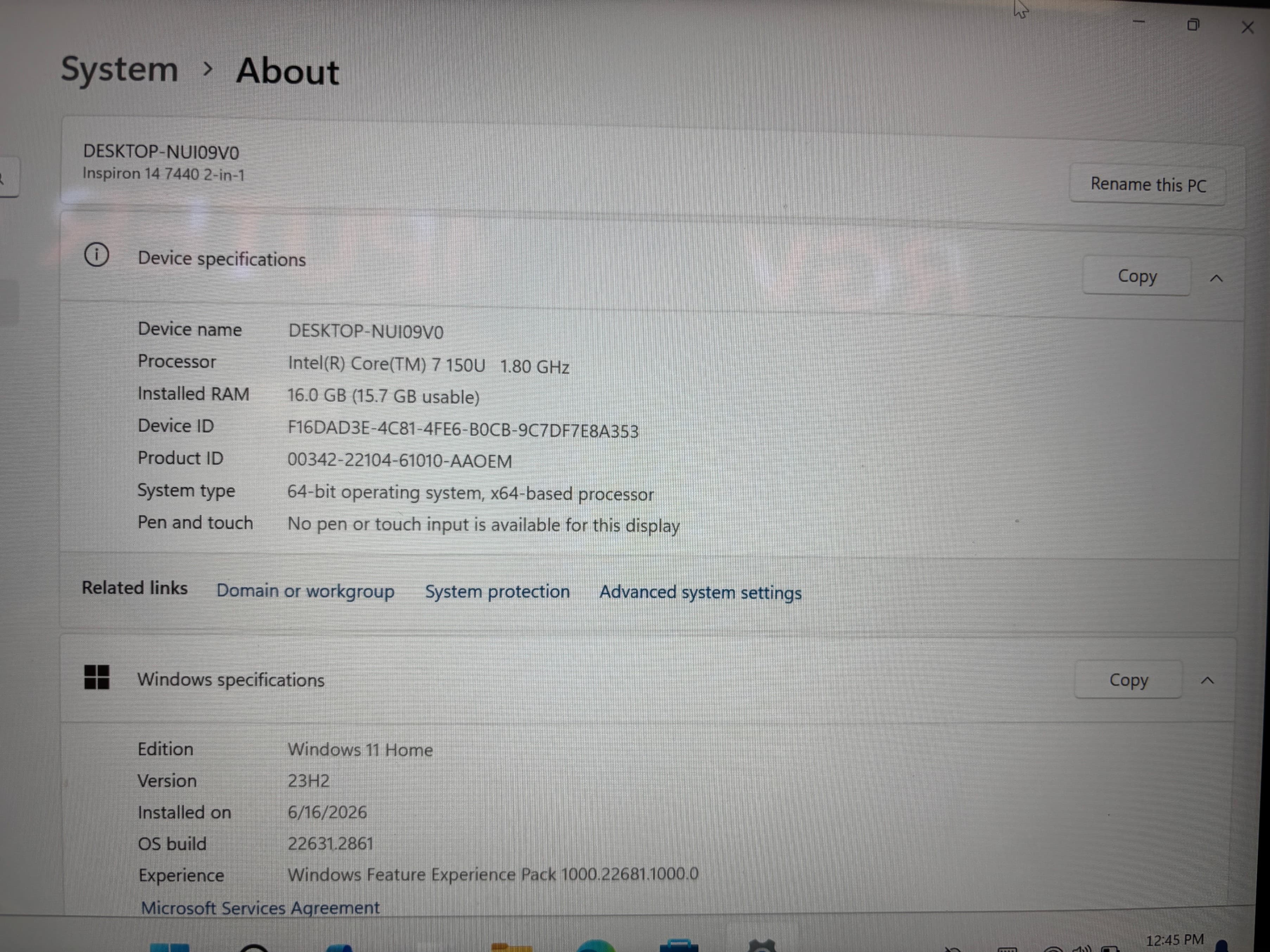 Dell Laptop with Charger - Thumbnail 3