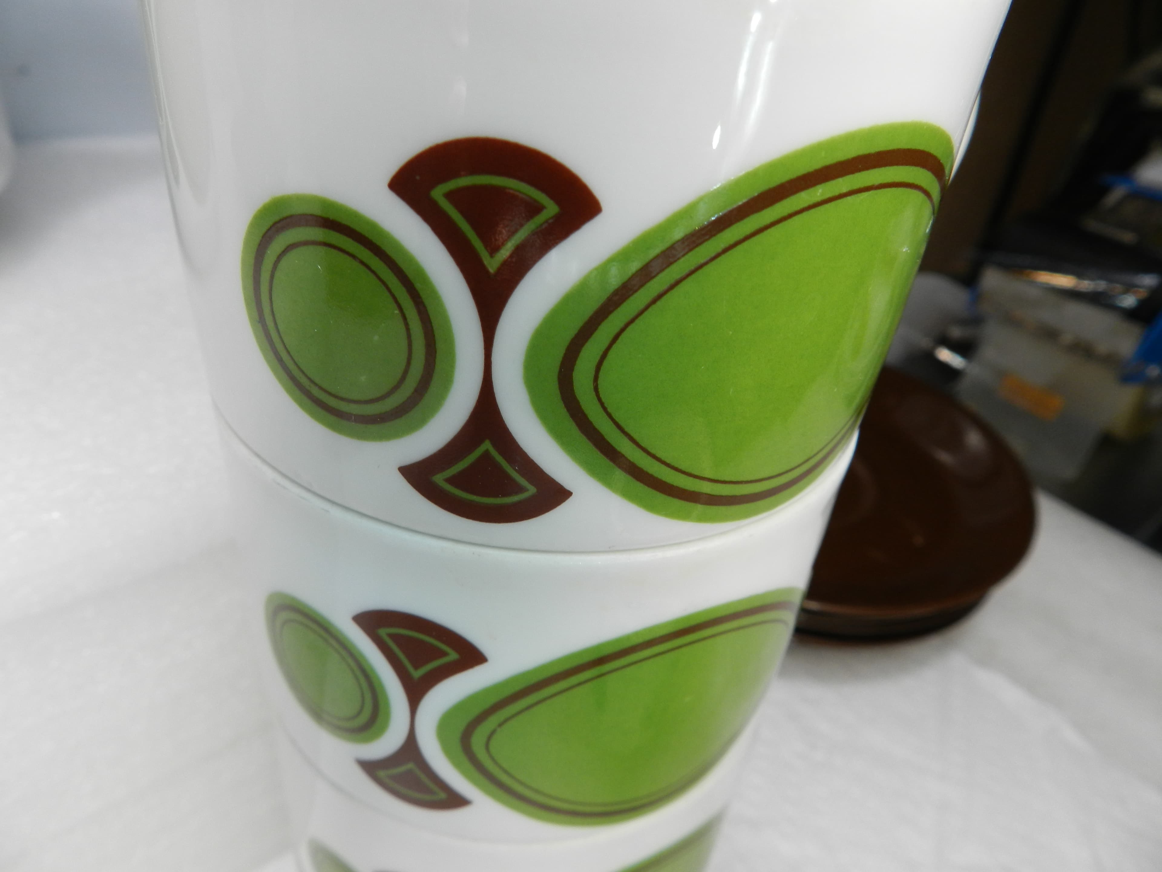12PC Vintage Mitterteich Bavaria Retro Porcelain Coffee Pot Cup Saucers 70s N47J - Thumbnail 4