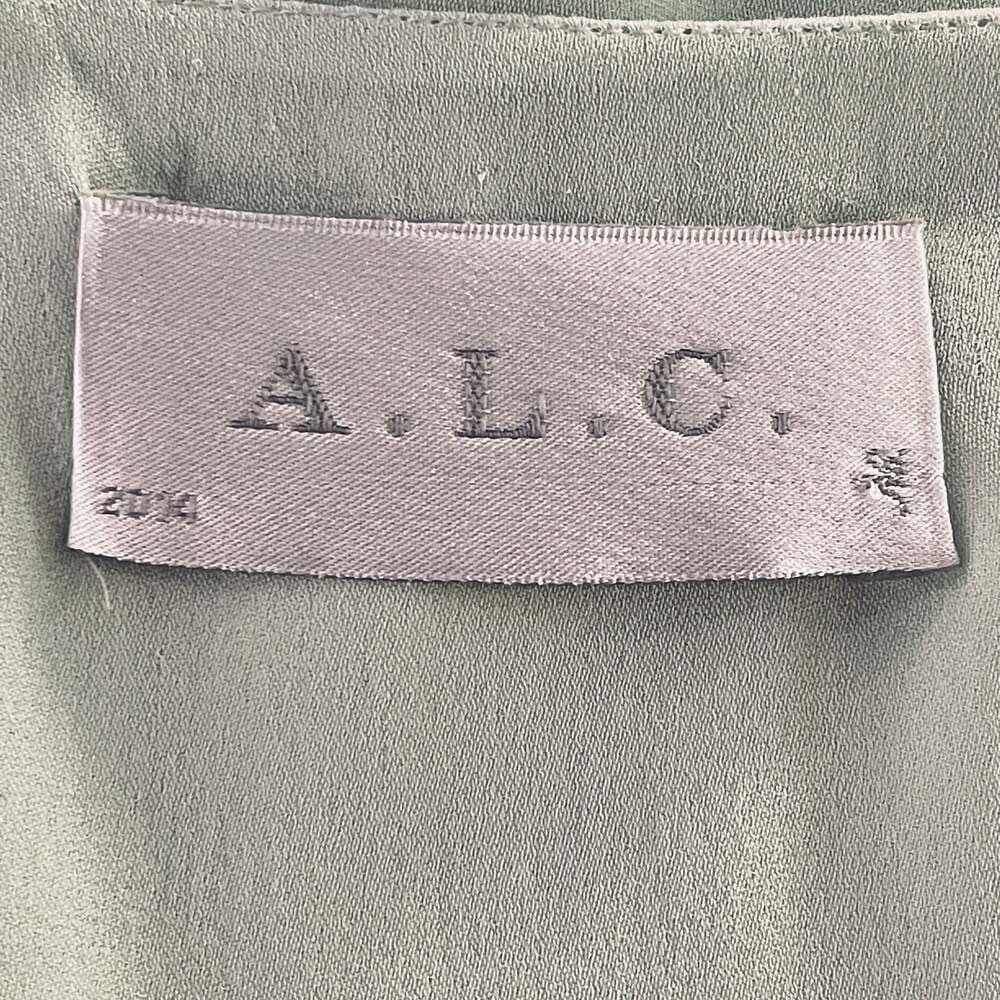 A.L.C. 100% Silk Layered Scoop Neck Tank Top - Thumbnail 4