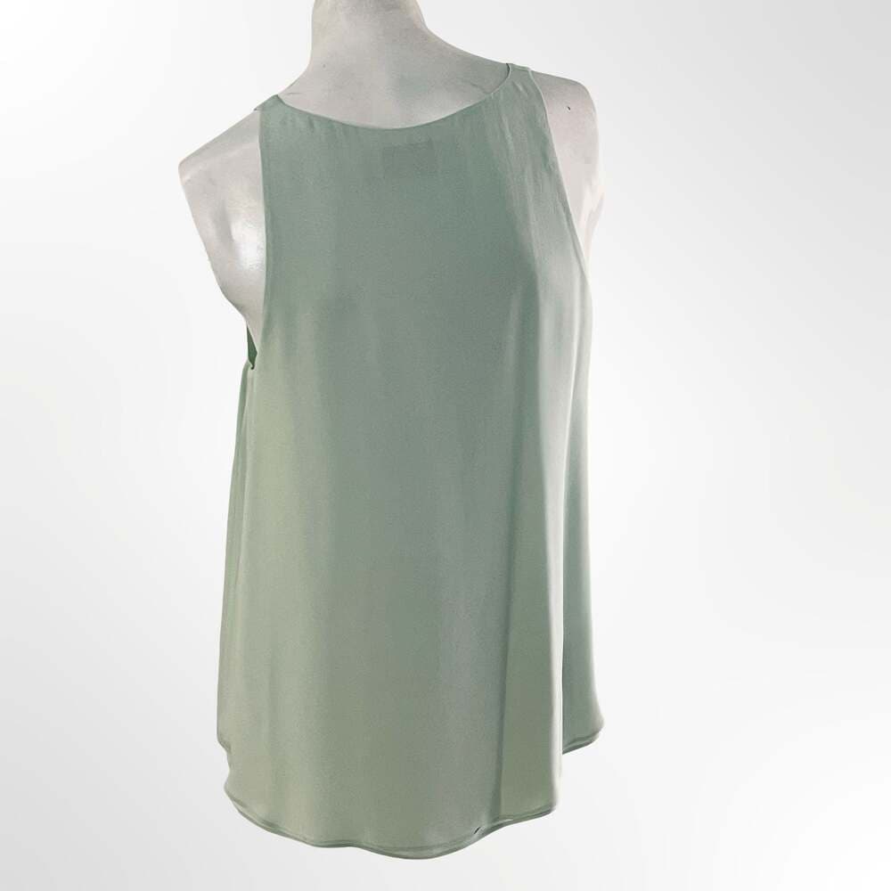 A.L.C. 100% Silk Layered Scoop Neck Tank Top - Thumbnail 2