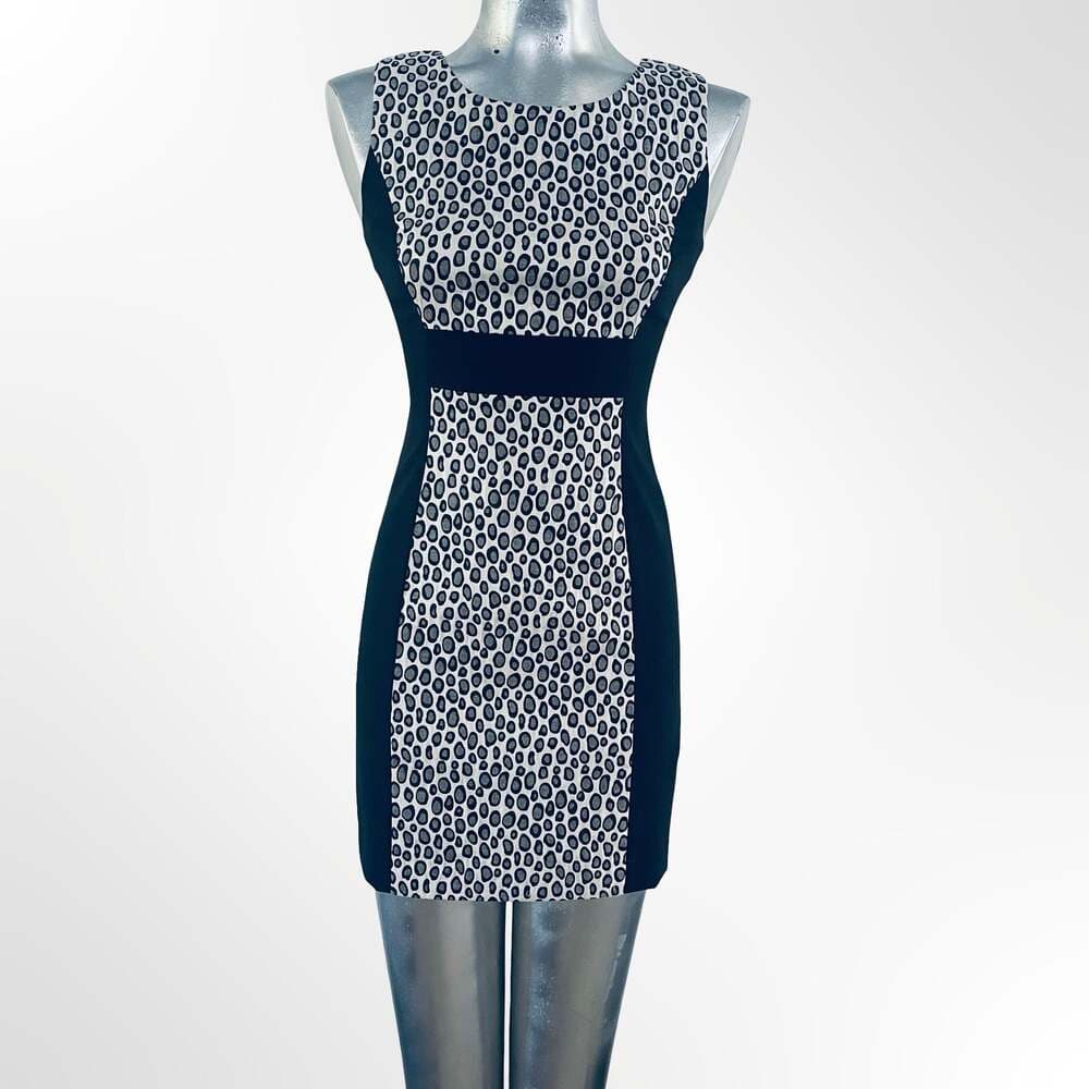 Rachel Zoe Mixed Media Leopard Print Sheath Dress - Thumbnail 6
