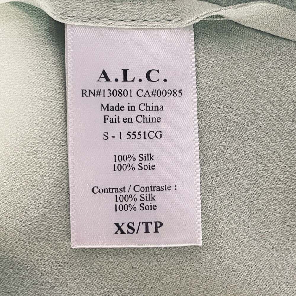 A.L.C. 100% Silk Layered Scoop Neck Tank Top - Thumbnail 5