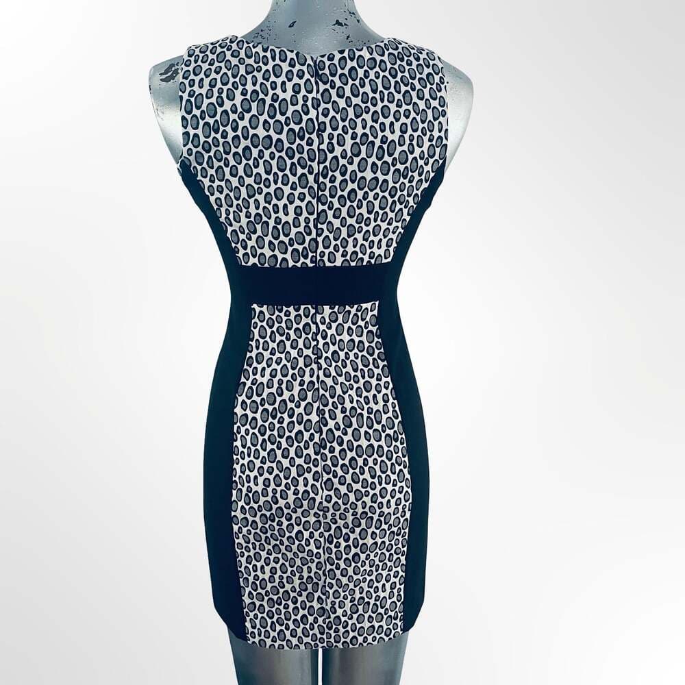 Rachel Zoe Mixed Media Leopard Print Sheath Dress - Thumbnail 3
