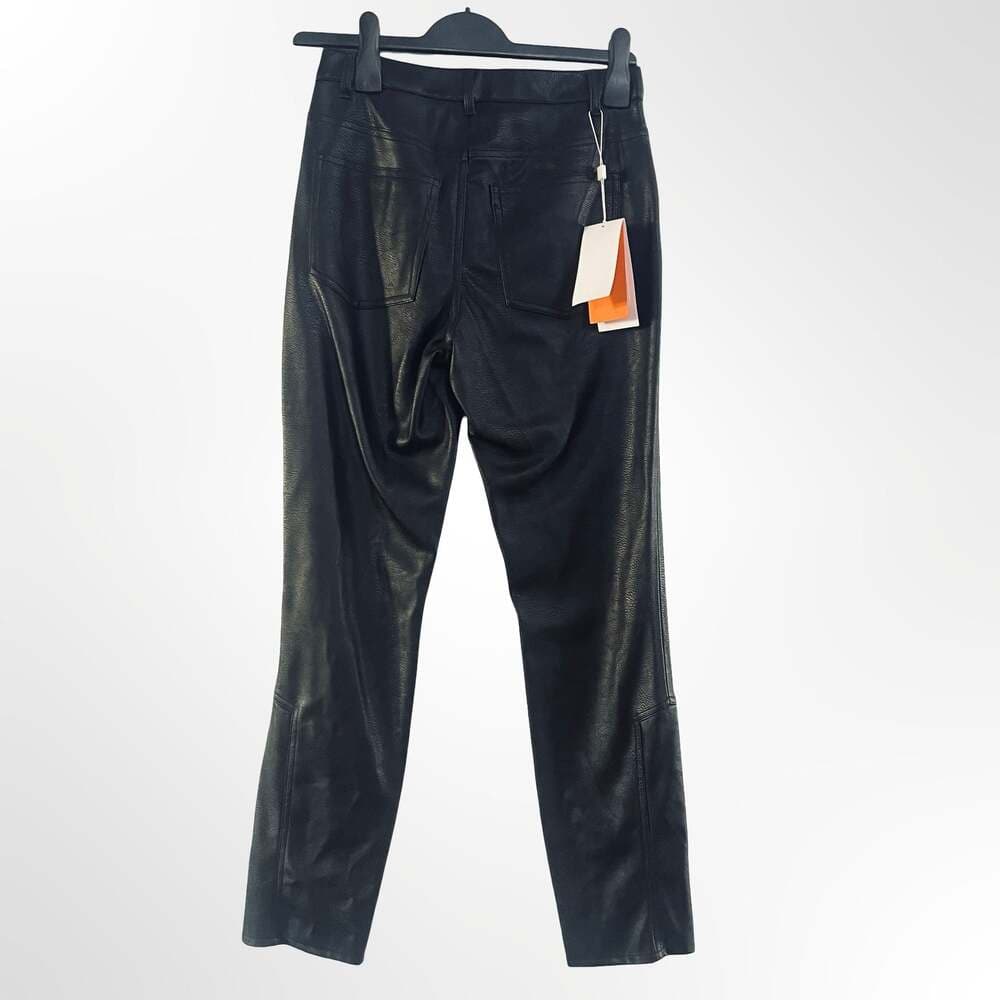 Hugo BOSS Sombrella Faux Leather Skinny Moto Trousers - Thumbnail 2