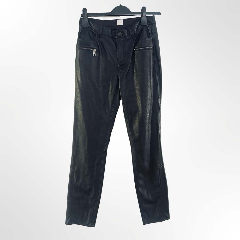Hugo BOSS Sombrella Faux Leather Skinny Moto Trousers - Thumbnail 6