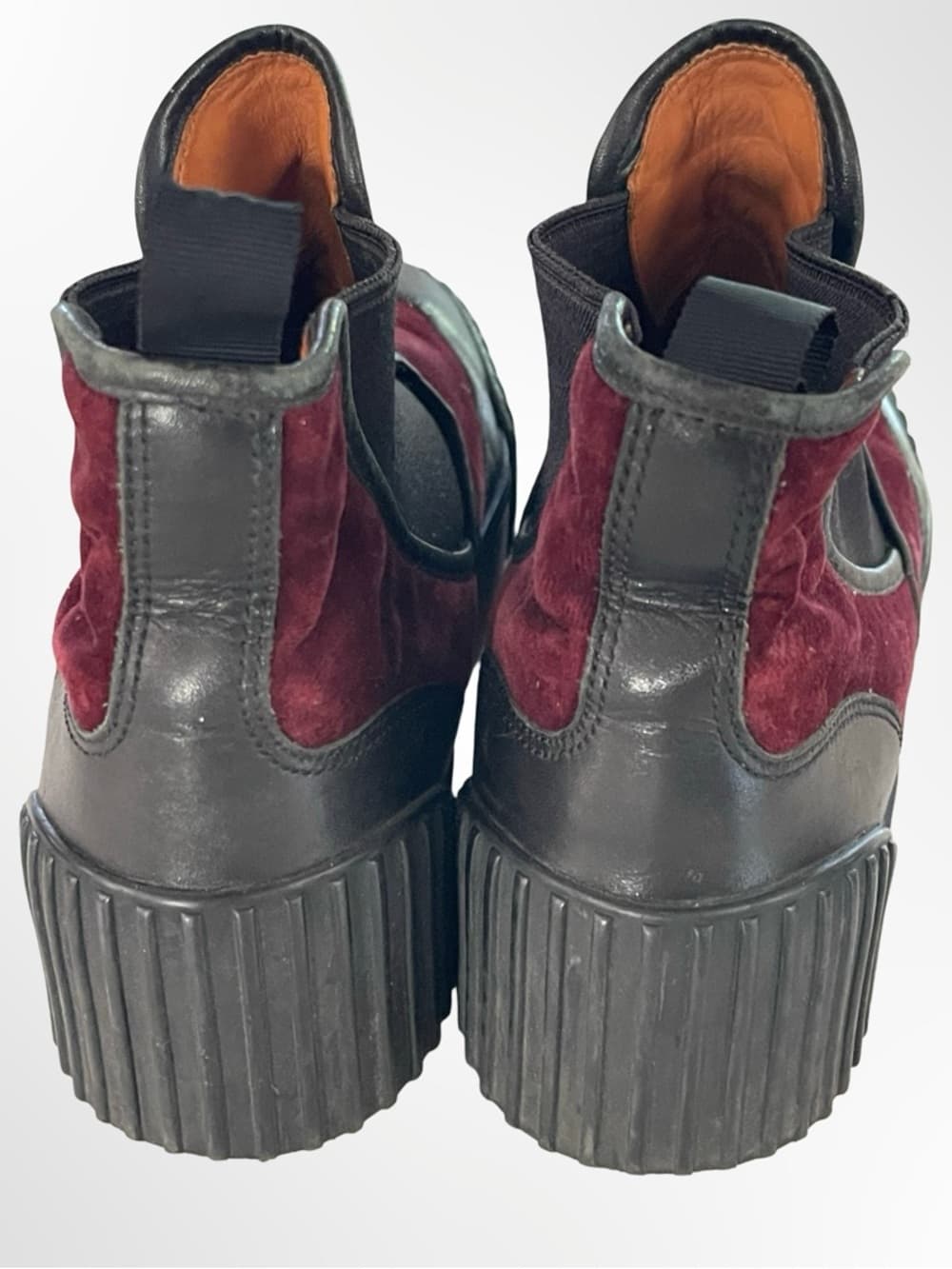 Marc By Marc Jacobs Men's Burgundy Suede Chukka Boots in 40 - Thumbnail 3
