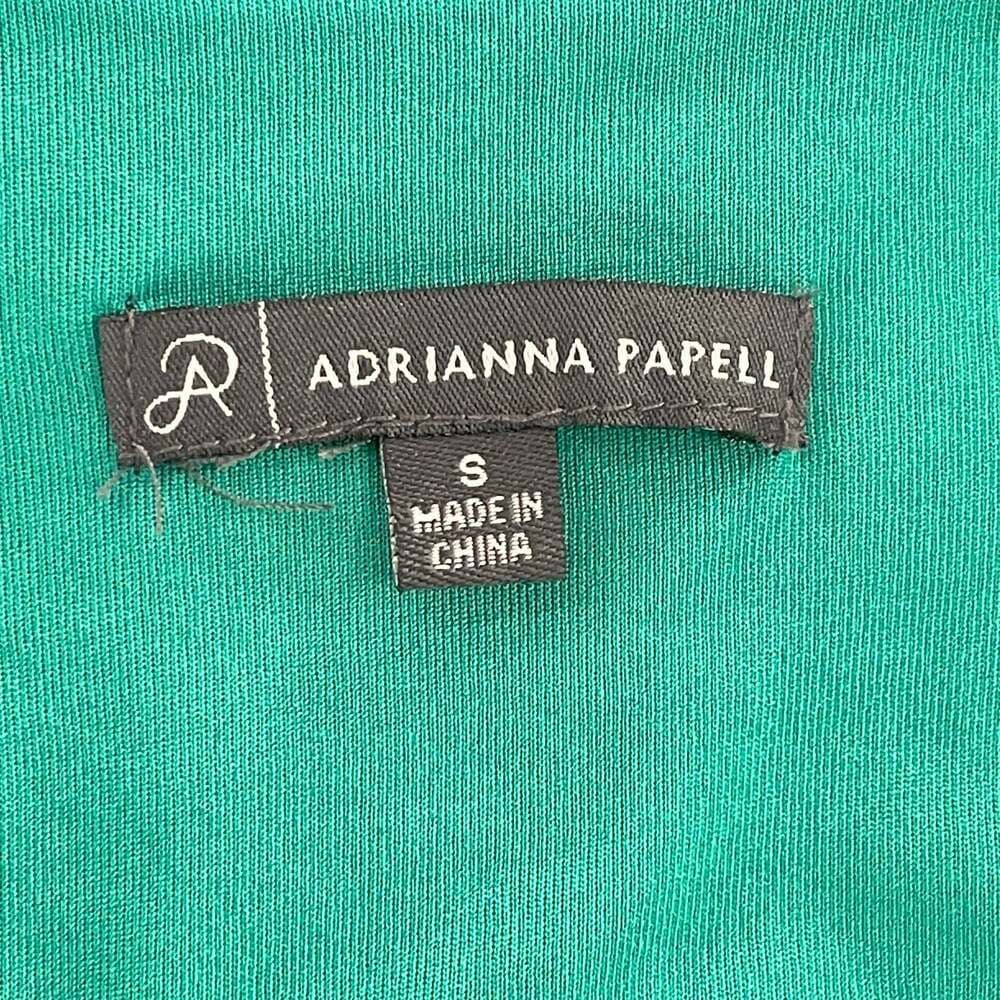 Adrianna Papell Green Sleeveless Keyhole Back Asymmetrical Hem Blouse - Thumbnail 5