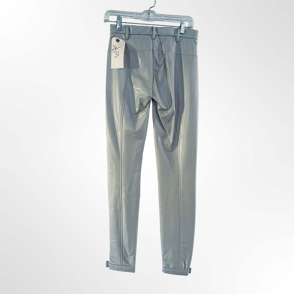 MM by Max Mara Anselmo Faux Leather Slim Pants - Thumbnail 2