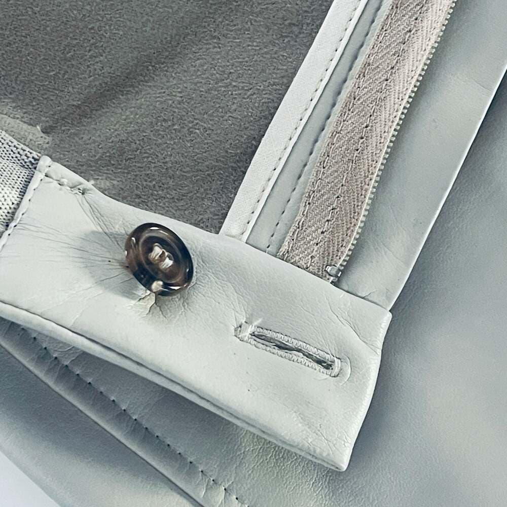 MM by Max Mara Anselmo Faux Leather Slim Pants - Thumbnail 4