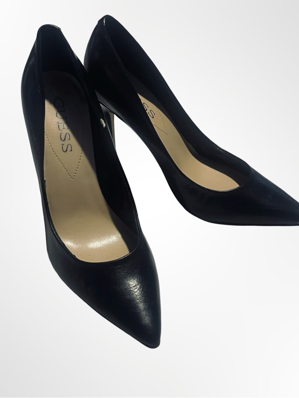 GUESS Black Pointed-Toe Stiletto Pumps mint in size 6.5 - Thumbnail 8