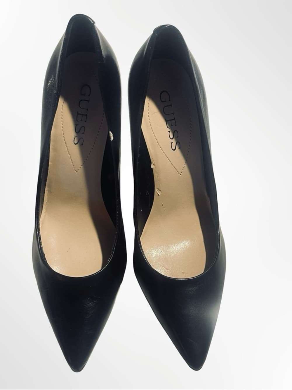 GUESS Black Pointed-Toe Stiletto Pumps mint in size 6.5 - Thumbnail 2