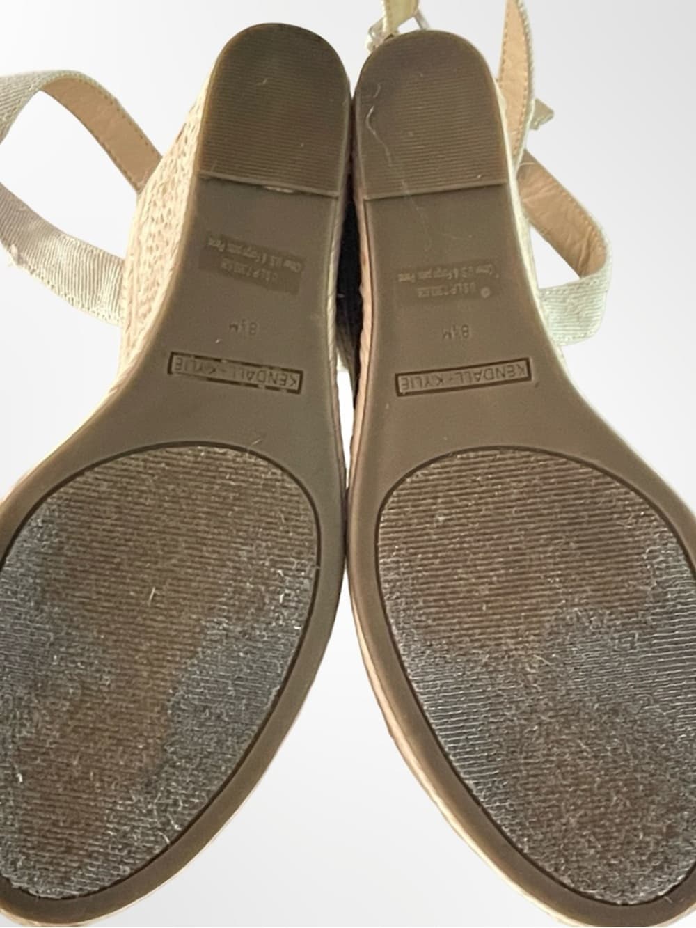 Kendall & Kylie Beige Canvas Bow Espadrille Sandals in 8.5 - Thumbnail 5