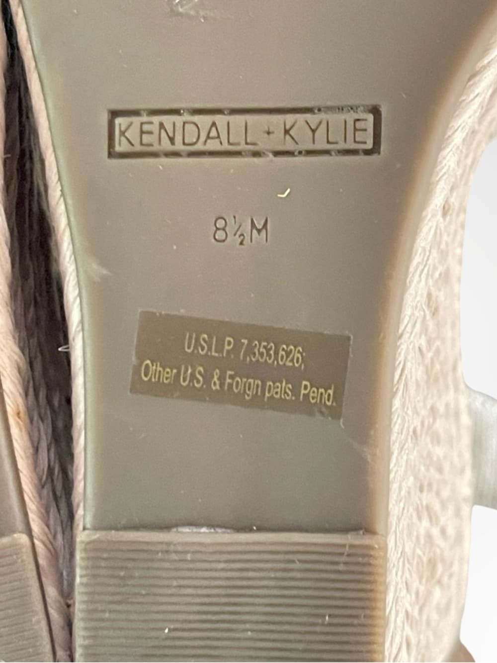 Kendall & Kylie Beige Canvas Bow Espadrille Sandals in 8.5 - Thumbnail 6