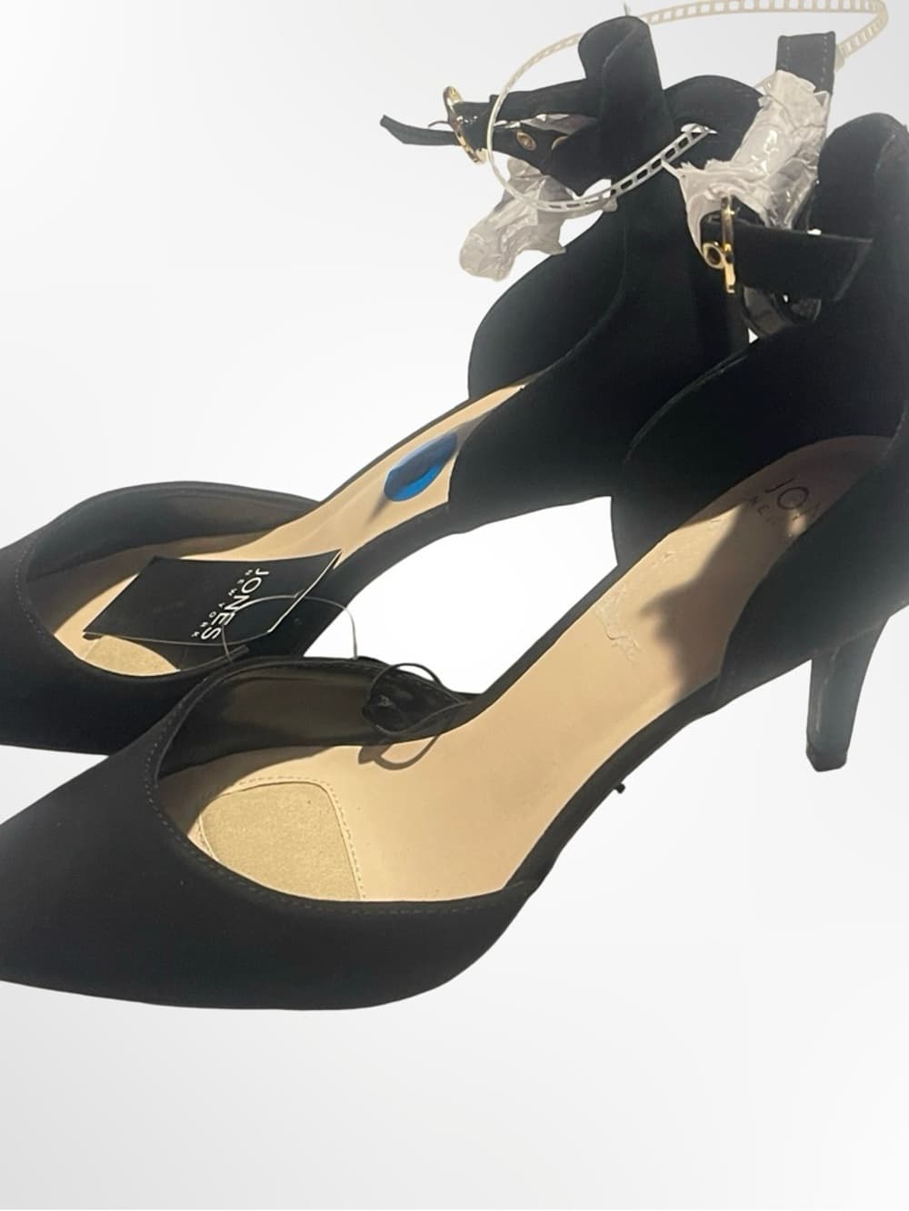 Jones New York Black Pointed Toe Ankle Strap NWT size 10 - Thumbnail 5
