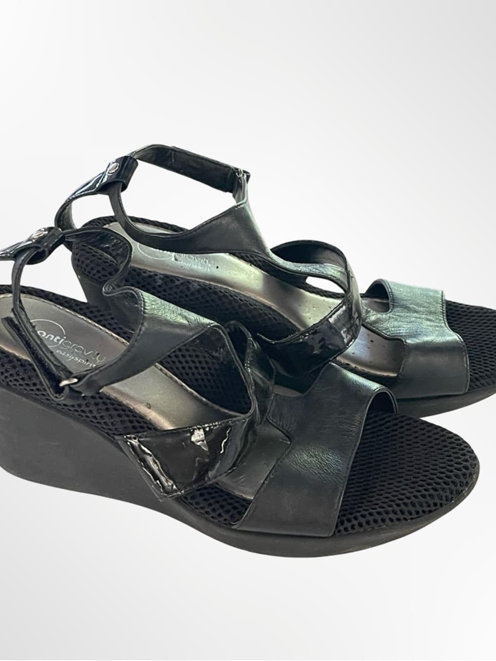 Easy Spirit Black Women's Wedge Sandals with in size 7.5 NWOT - Thumbnail 5