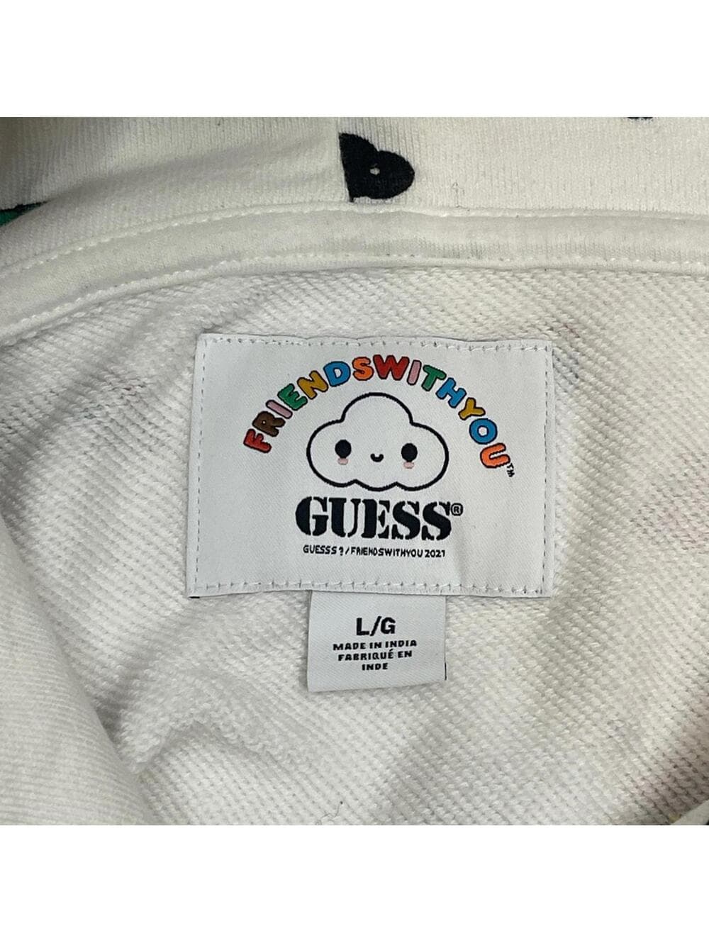 GUESS friendswithyou Graphic Hoodie size L NWOT - Thumbnail 3