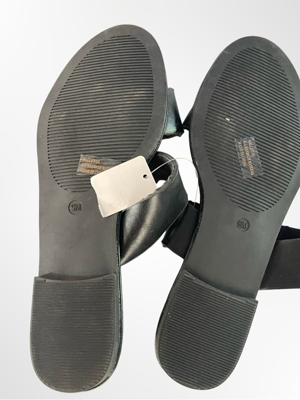 Rouge Helium Black Double Band Slide Sandals for Women NWT - Thumbnail 3