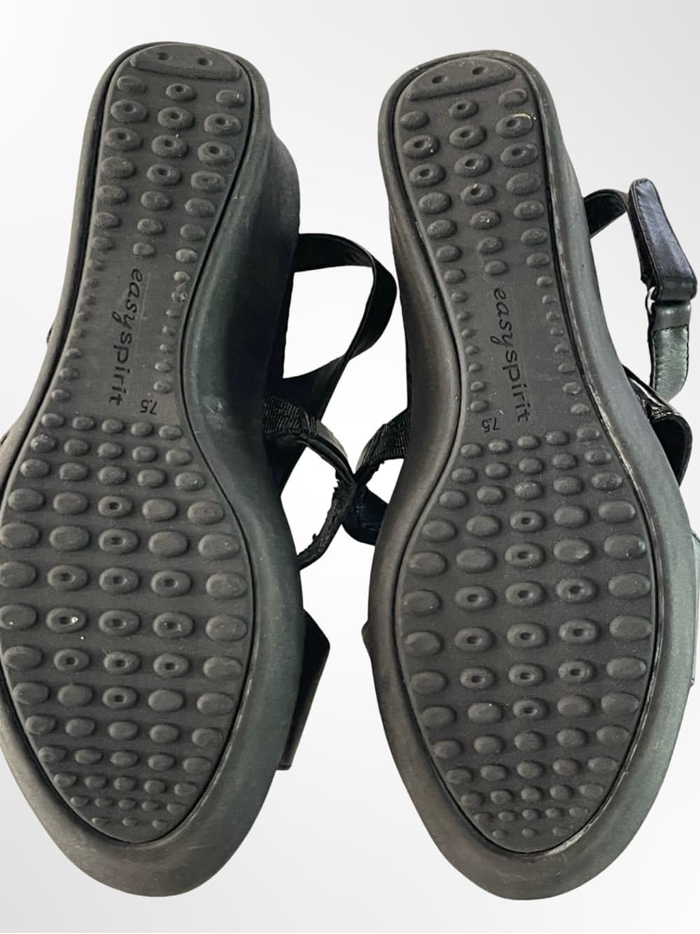 Easy Spirit Black Women's Wedge Sandals with in size 7.5 NWOT - Thumbnail 4