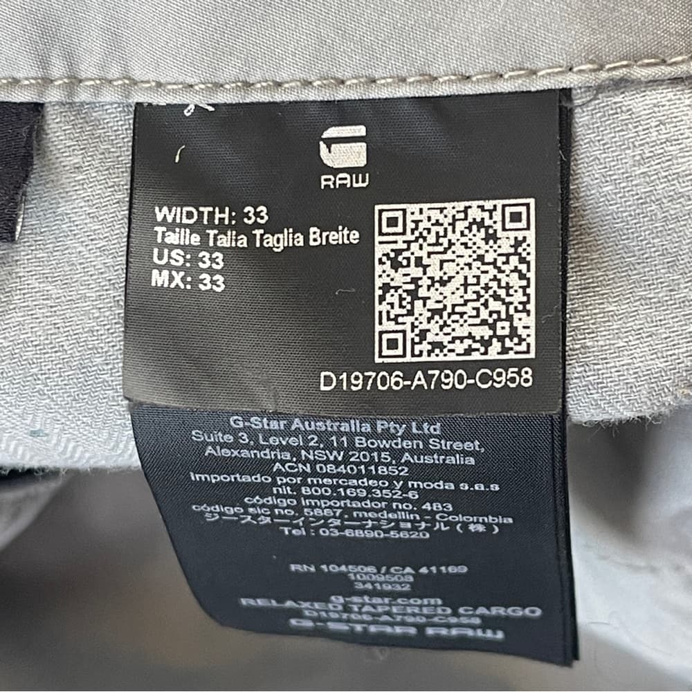 VERY RARE! G-Star Raw 3D Cargo Pants many sizes avail - NWOT - Thumbnail 9