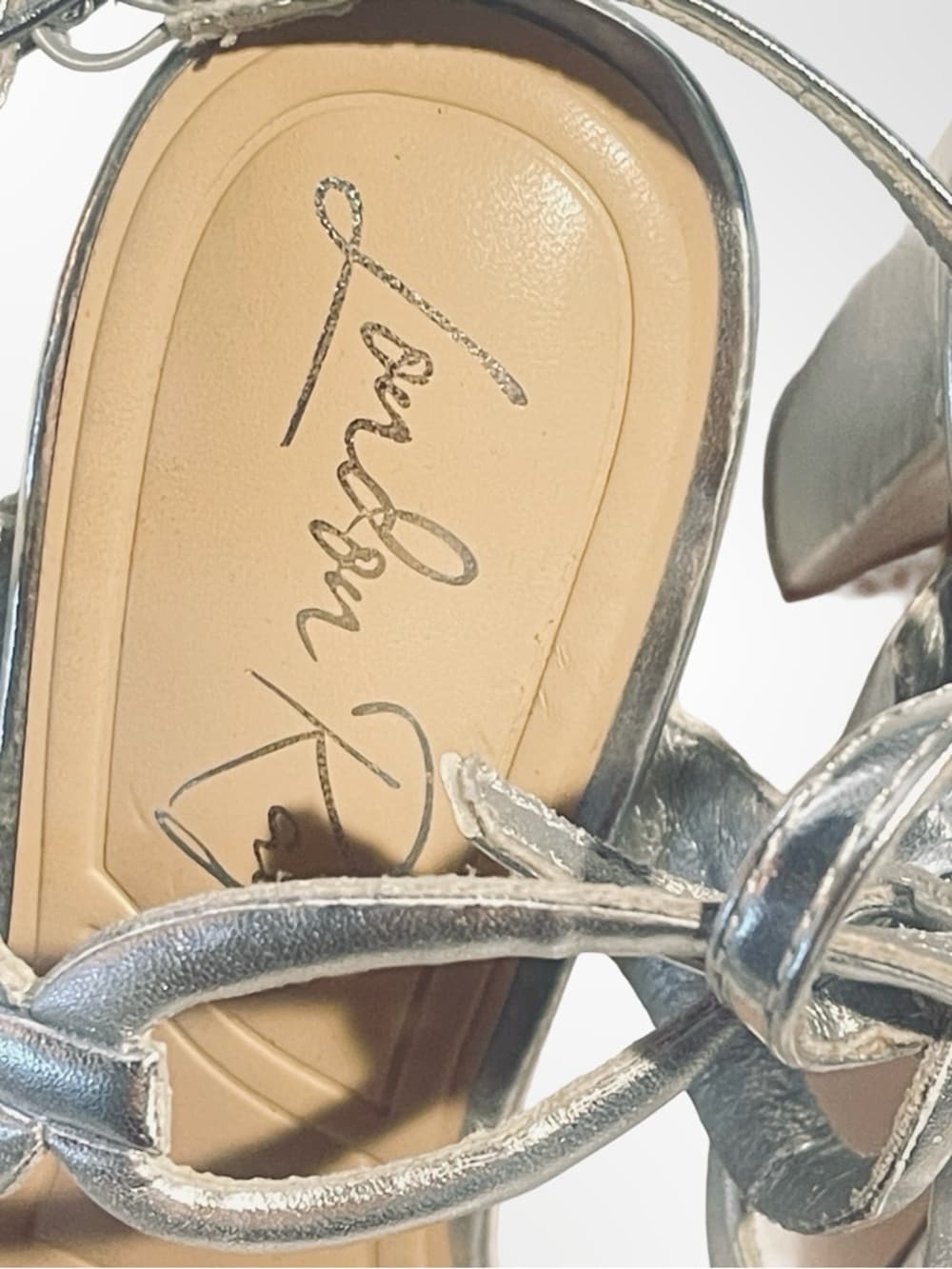 Metallic Silver Strappy High Heel Sandals by London Rag in size 8 - Thumbnail 7