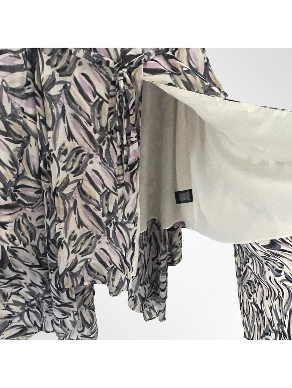 Mossimo Sleeveless Leaf Print Handkerchief Hem Dress in XXL - Thumbnail 3