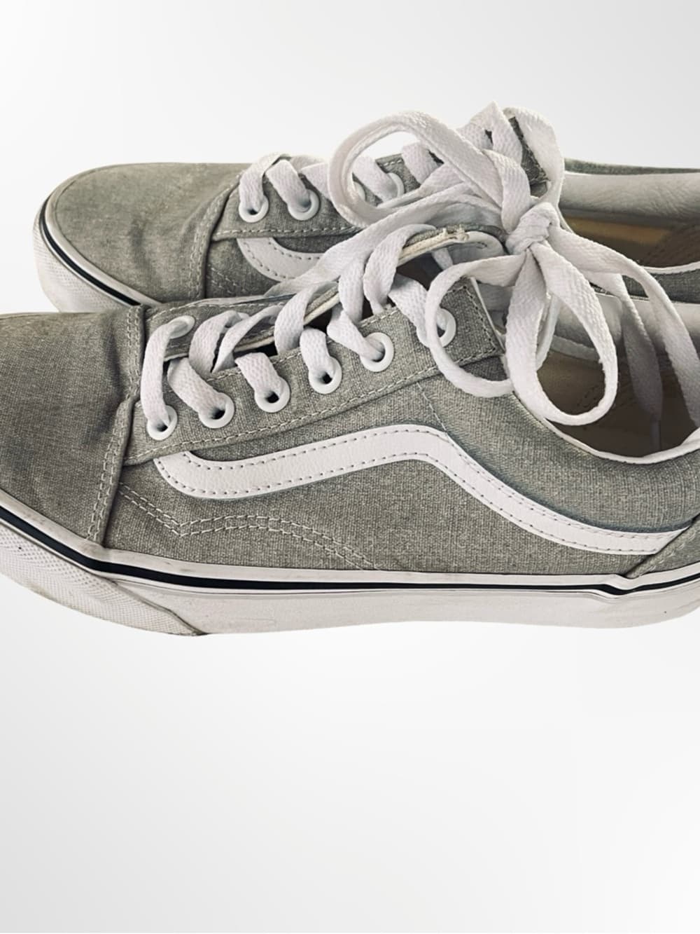 Women's Vans Low-Top Sneakers with White Stripe in size 7.5 - Thumbnail 3