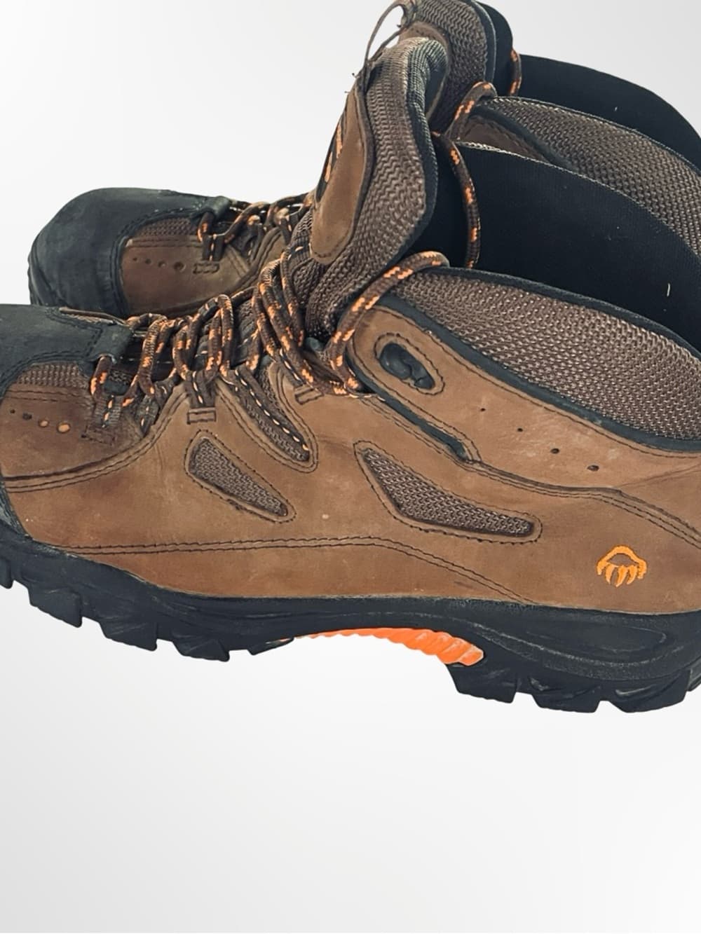 Wolverine Brown and Black Waterproof Hiking Work Boots in 12 - Thumbnail 2