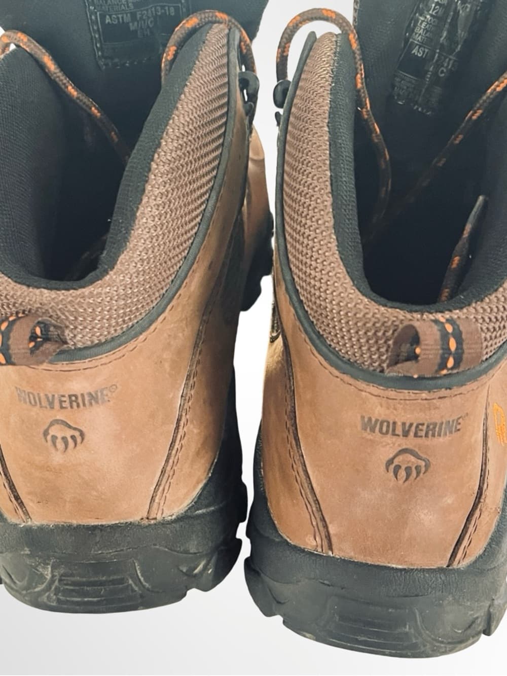 Wolverine Brown and Black Waterproof Hiking Work Boots in 12 - Thumbnail 3