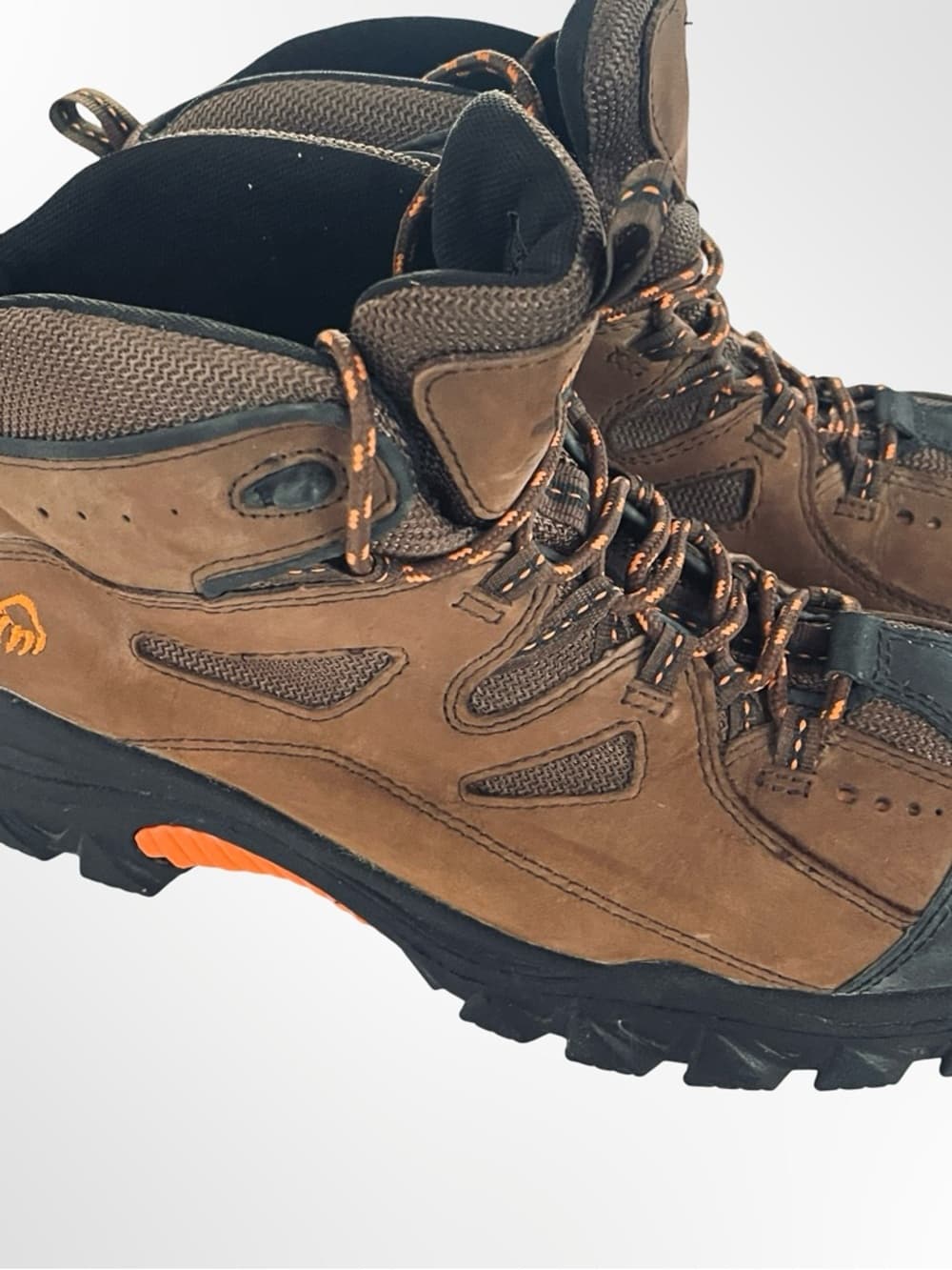 Wolverine Brown and Black Waterproof Hiking Work Boots in 12 - Thumbnail 4