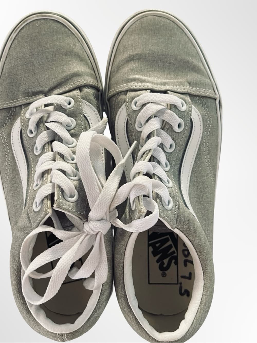 Women's Vans Low-Top Sneakers with White Stripe in size 7.5 - Thumbnail 5