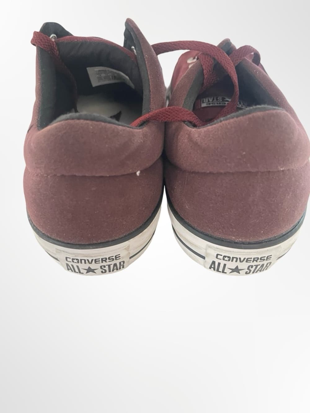 Converse All Star Low Top Sneakers - Maroon and White in size 12 - Thumbnail 2