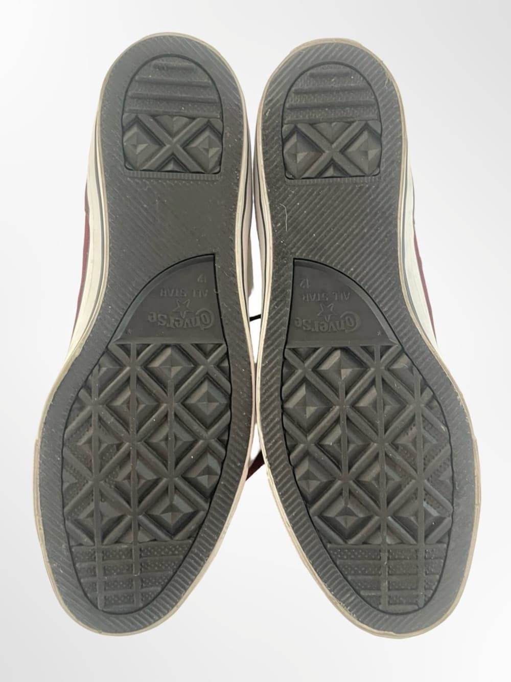 Converse All Star Low Top Sneakers - Maroon and White in size 12 - Thumbnail 3