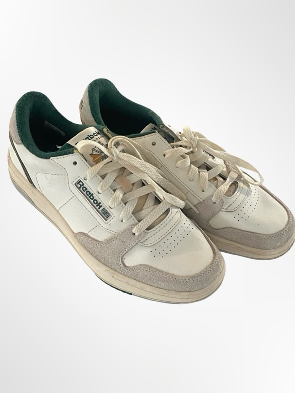 Reebok Phase Court Men's White & Green Low-Top Sneakers in 7 - Thumbnail 7