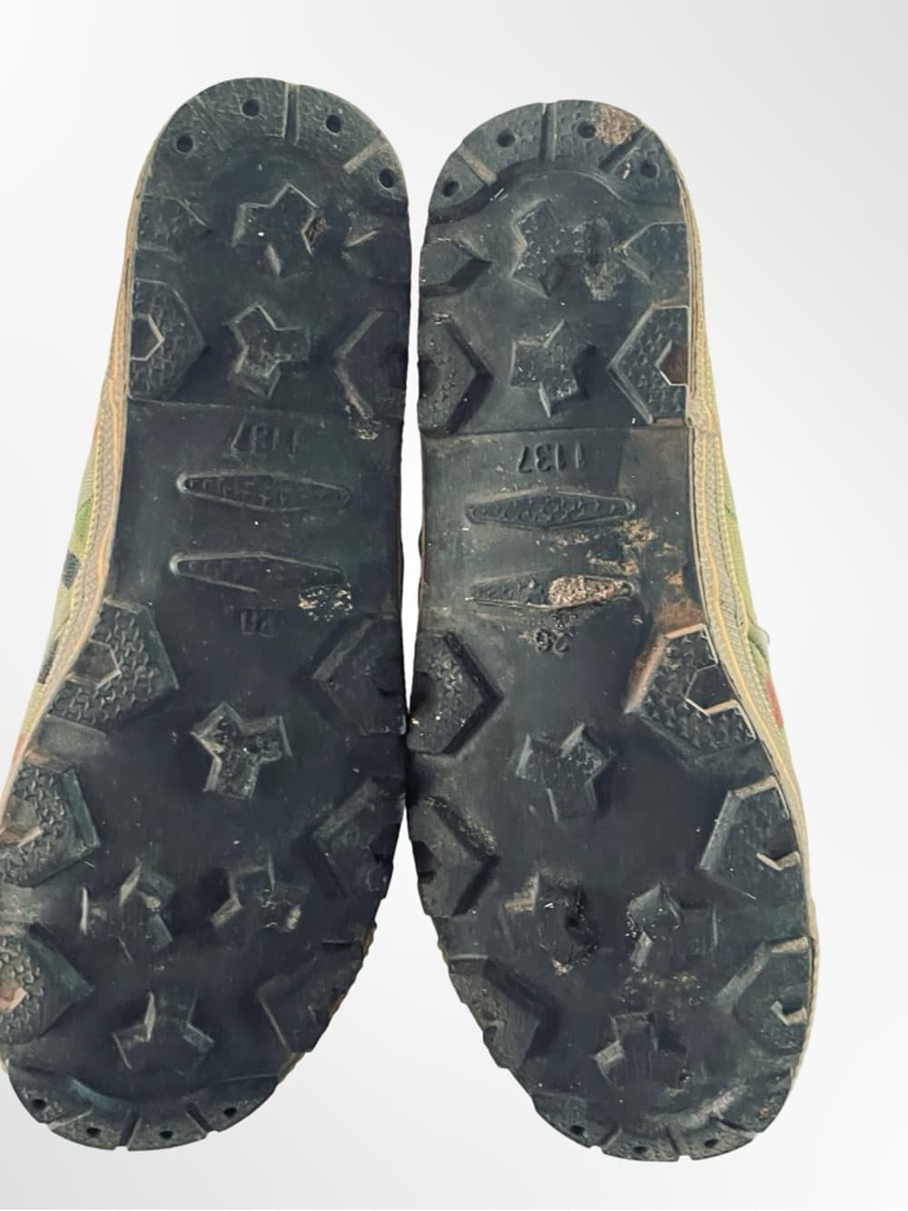 Men's Camouflage High-Top Athletic Sneakers - Green Camo - Thumbnail 3
