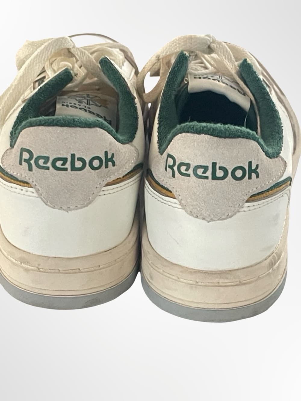 Reebok Phase Court Men's White & Green Low-Top Sneakers in 7 - Thumbnail 3