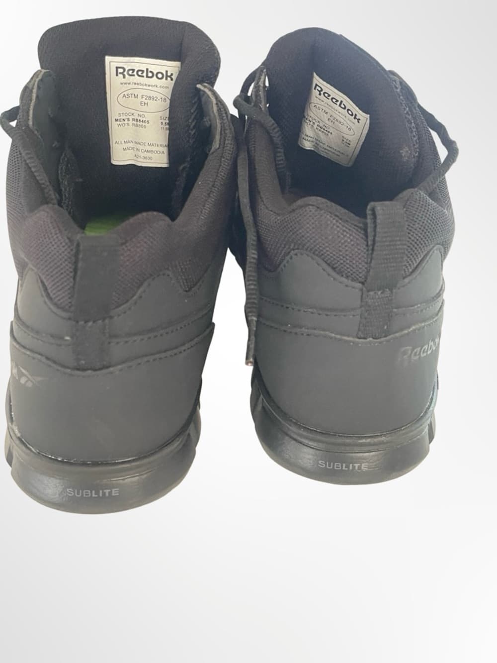 Reebok Men's Black Tactical/Training High-Top Sneakers - Thumbnail 3