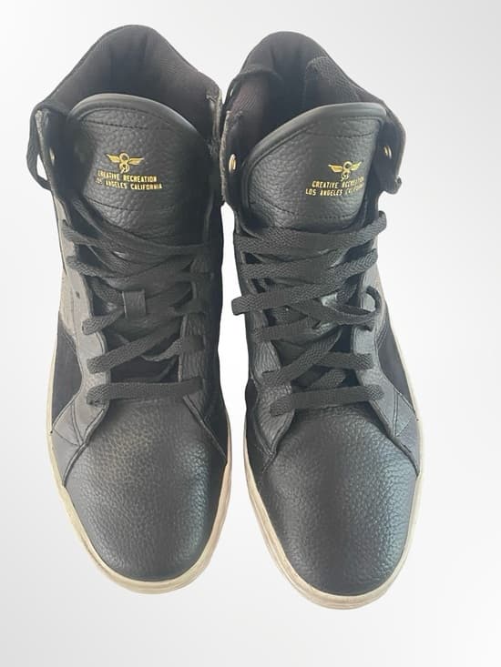 Creative Recreation Black High-Top Men's Sneakers in size 9.5 - Thumbnail 8