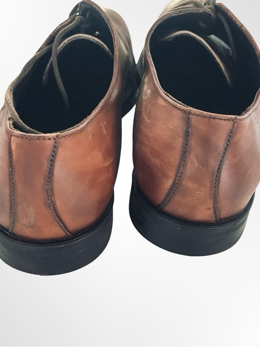 To Boot Cognac Brown Leather Derby Shoes - Thumbnail 5