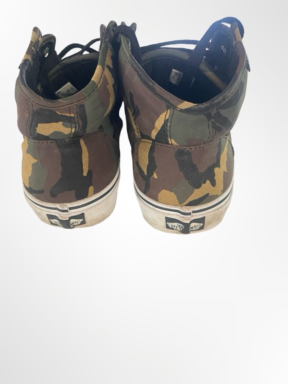 Vans Men's High-Top Sneakers - Green Camo in size 10 - Thumbnail 3