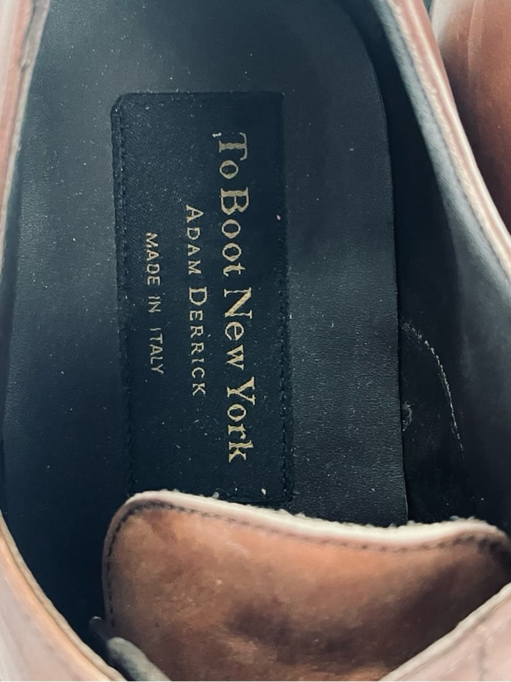 To Boot Cognac Brown Leather Derby Shoes - Thumbnail 3