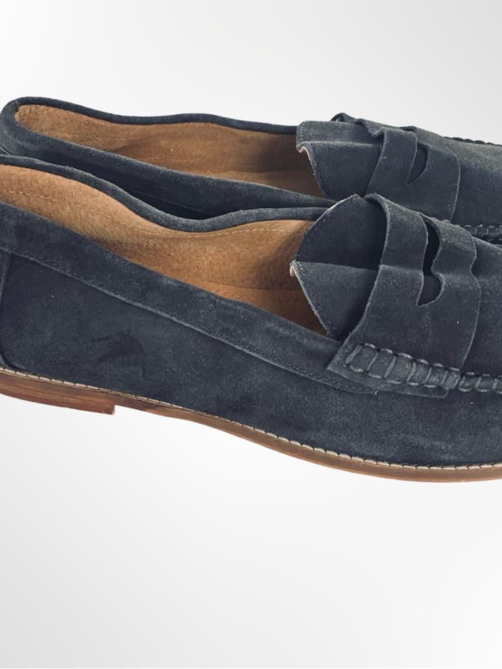 Office London Men's Suede Penny Loafers - Dark Blue in 12 - Thumbnail 4