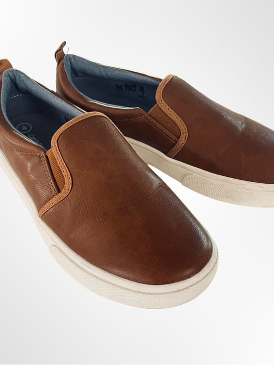 Cat & Jack Brown Slip-On Loafers with Ivory Sole - Thumbnail 8
