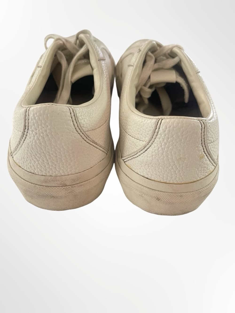 Zara Minimalist white Leather Men's Sneakers in size 10 - Thumbnail 5