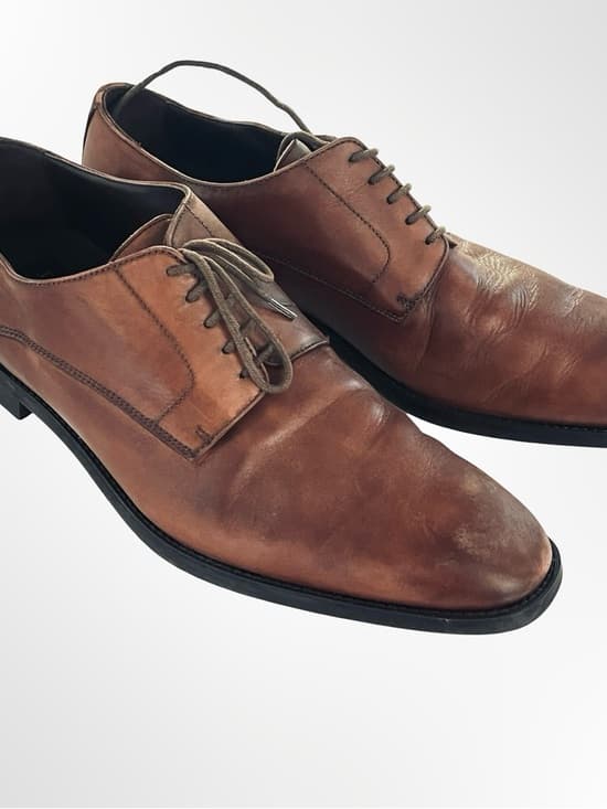 To Boot Cognac Brown Leather Derby Shoes - Thumbnail 10