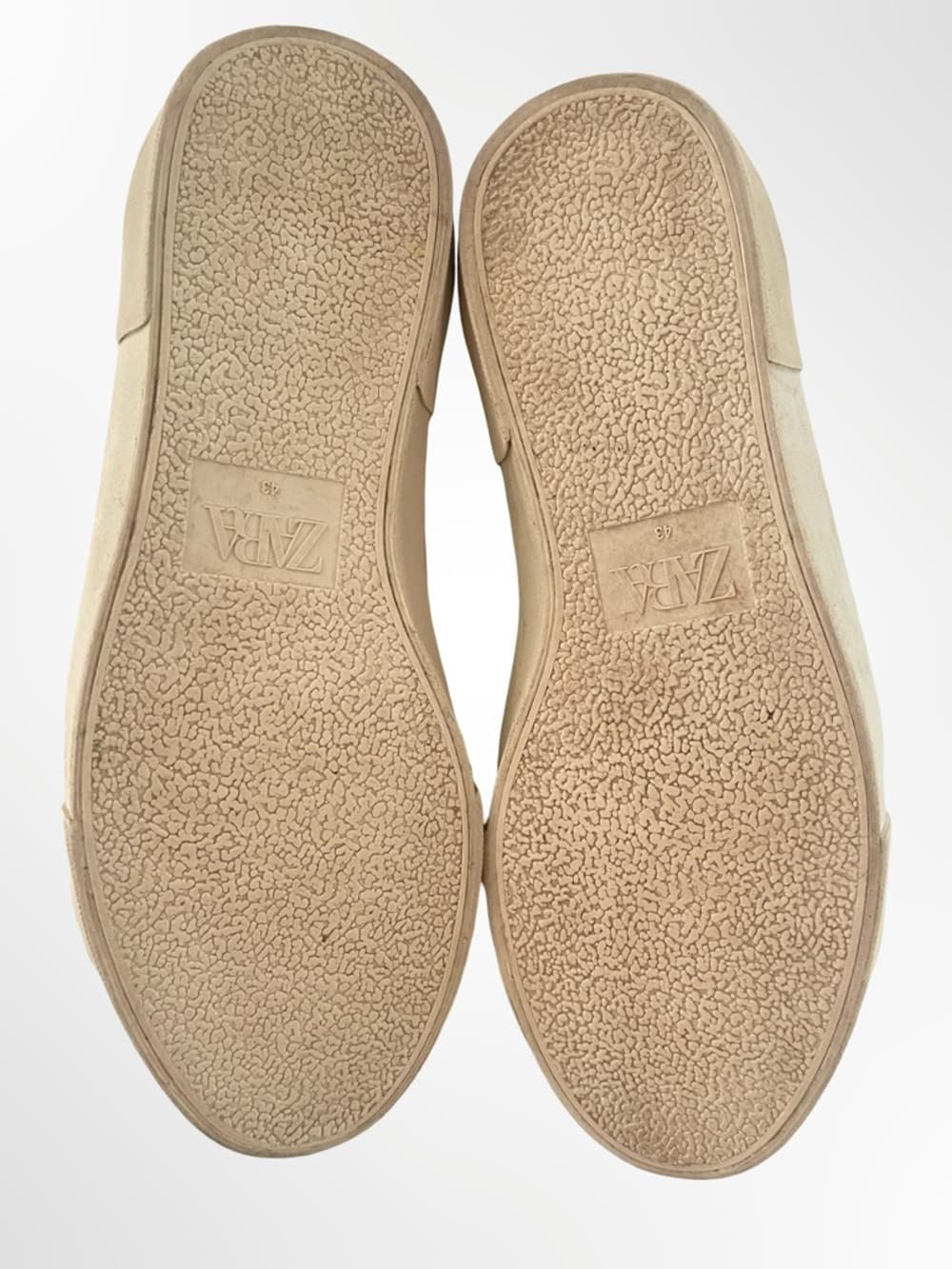 Zara Minimalist white Leather Men's Sneakers in size 10 - Thumbnail 3