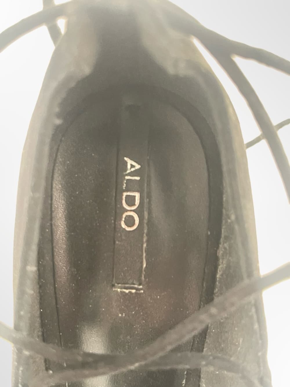 ALDO Black Pointed-Toe Lace-Up Heels in size 8 - Thumbnail 6