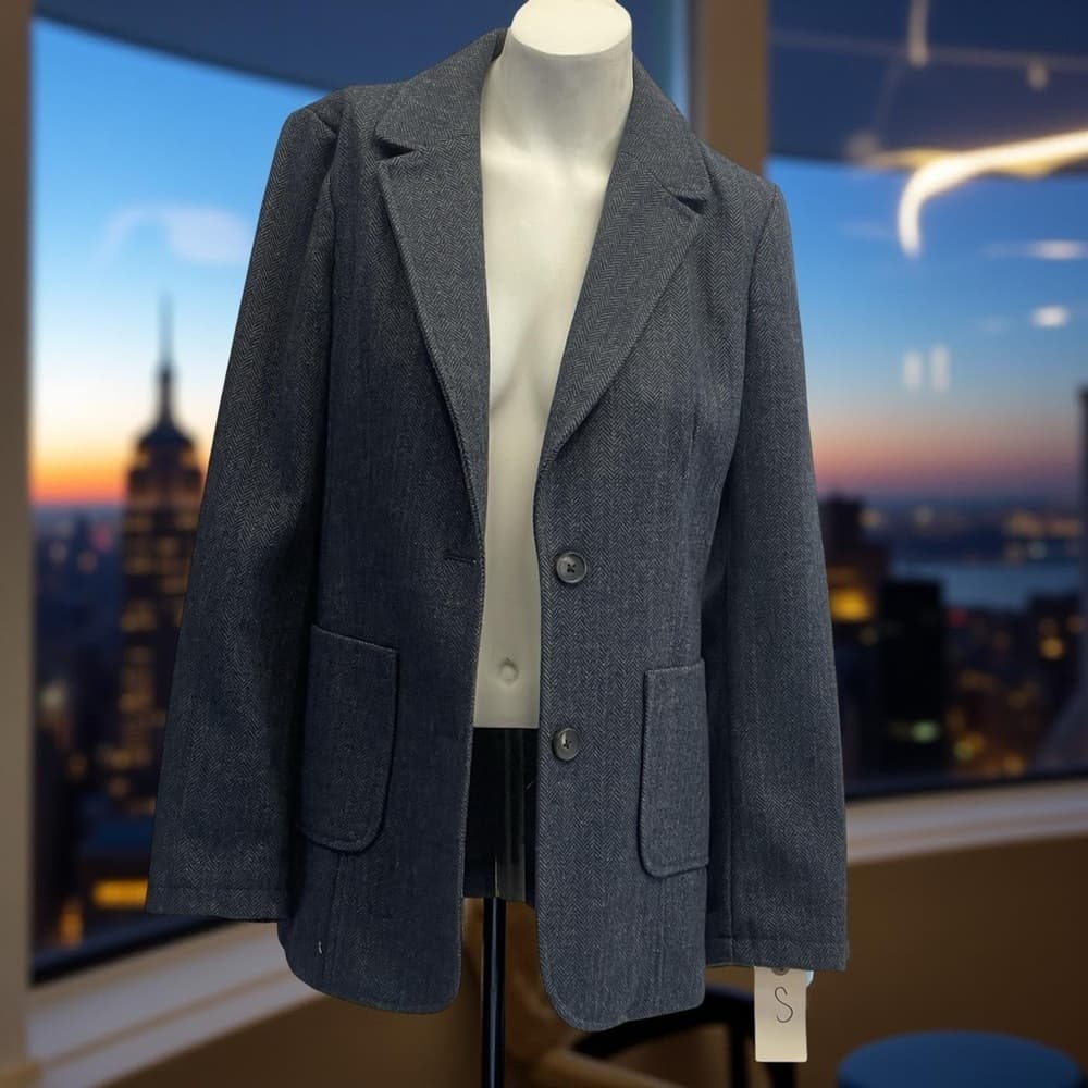 St. John's Bay size S - Stylish Gray Blazer - Thumbnail 4