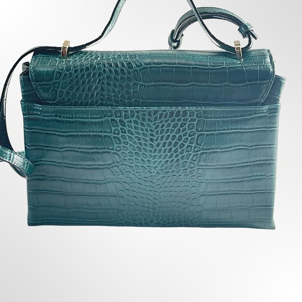 A new day Croc-Embossed Shoulder Bag with Gold Chain - Thumbnail 2