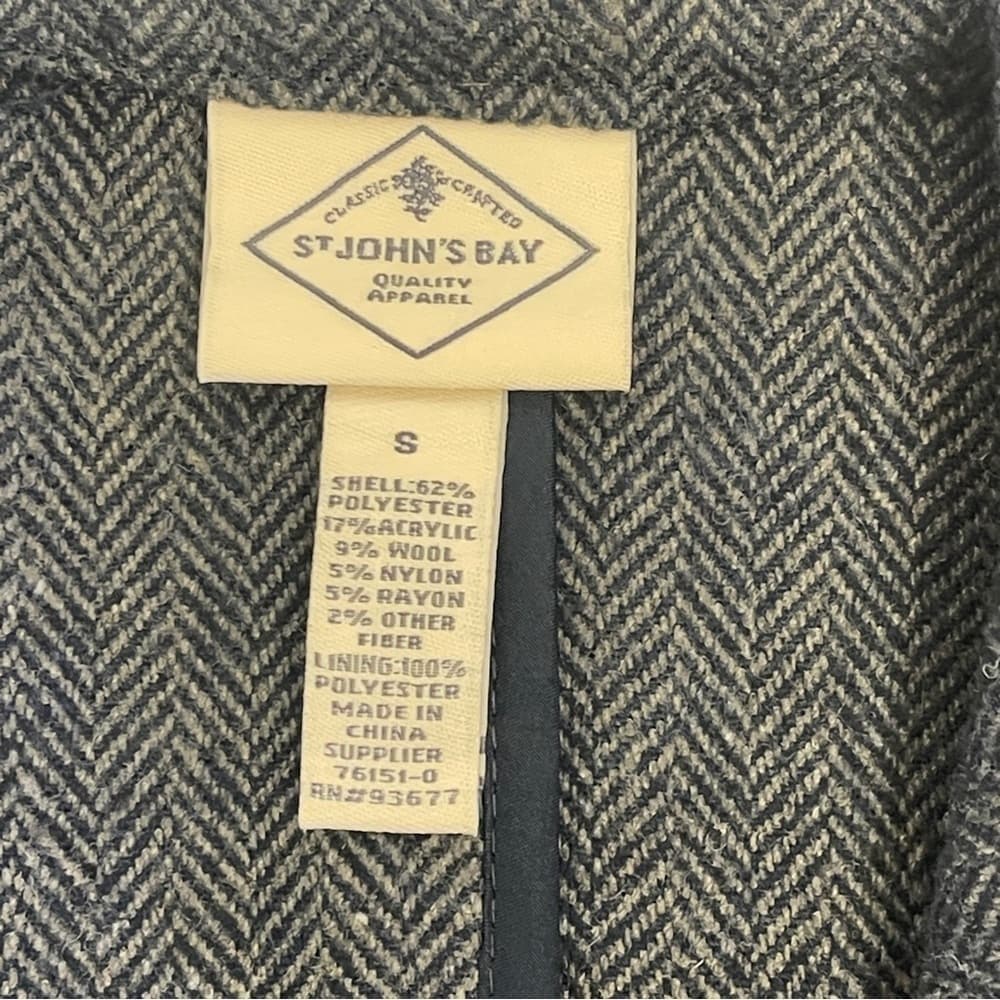 St. John's Bay size S - Stylish Gray Blazer - Thumbnail 3