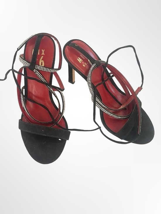 Mix No. 6 Strappy Heel Sandals with Rhinestone Detail in size 7 - Thumbnail 7